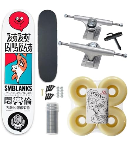 SM BLANKS スケートボード コンプリート スケートボード コンプリート スケボー 美品 7.75インチ sm